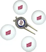 Team Golf NCAA Golf Balls (4 Count) & Divot Tool with Removable Double-Sided Magnetic Marker