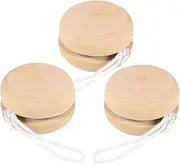 Kisangel 3Pcs Unfinished Wooden Balls DIY for Creative Play for Home Parties and Festivals Blank Design for Custom Painting and Personalization Craftsmanship