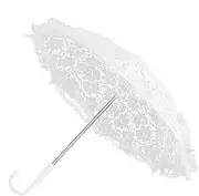 [Generic] Lace Sun Umbrella - Bridal Lace Umbrella, Decorative Lace Umbrella | Luxury White Lace Umbrella, Best White Lace Umbrella Weddings Events, Vintage Wedding Bridal Lace Umbrella for Photo Tea Party