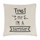 Trust Me I'm A Barrister Cushion Cover Pillow Funny Best Awesome Solicitor Law