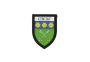 Patch printed embroidery travel souvenir shield crest city france flag etretat