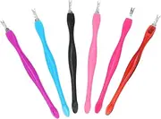 WOONEKY 1set Dead Skin Removal Fork Shaped Cuticle Remover Tools for Manicure Pedicure Nail Care Kit Lightweight Portable for Home Salon Use