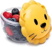 melii Animal Snack Containers with lids - Food Storage for Toddlers and Kids - Lion