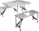 Weisshorn Camping Table with Chairs, 85 X 66 X 66.5Cm Folding Portable Picnic...