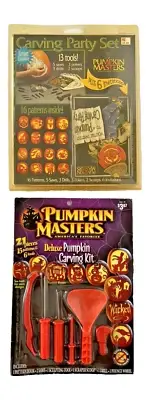 Vintage Kmart Halloween Pumpkin Carving Party Kits