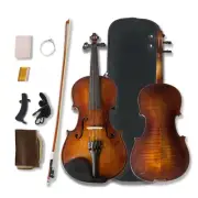 Violin 1/2 Acoustic Violin Kit 4 String Solid wood Maple Spruce Ebony Fittings