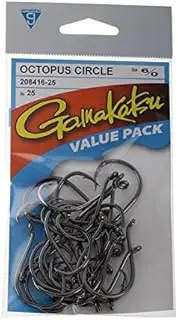 Gamakatsu Octopus Circle Hook 6/0 Value Pack Qty 25