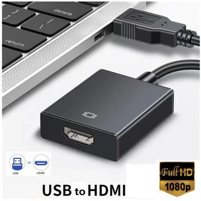 Addon USB32HDMI2M ADDON 2M USB 3.0 (A) MALE TO HDMI 1.3 MALE ADAPTER CABL