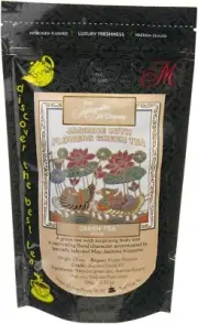 Jasmine with Flowers Green Tea Metropolitan Tea Discovery Loose Tea Pack, 100gm