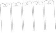 Parliky Set of 10 Heavy Duty Shepherd Hooks Garden Hooks for Outdoor Use Bird Feeder Pole Stands Rustic Decor Easy to Install