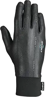 [Seirus] Ceirus 17091 EVO Sound Touch Heat Wave Glove Liner, L/XL, Carbon, Antibacterial Treatment, UPF25, Fingertip Touch Panel Compatible