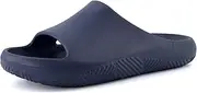 CUSHIONAIRE Men's Galaxy pool slides with +Comfort