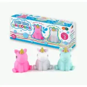3pc Kids/Toddler Light Up Unicorns Shower/Bathing Toy Bath Time Squirter 10m+