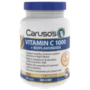 Caruso's Vitamin C 1000 + Bioflavonoids 120 Tablets Immune System Health Carusos