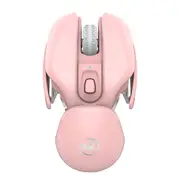 T37 1600DPI 2.4G Wireless Rechargeable Wireless Mute Mouse for PC Laptop PINK COLOR