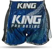 [King Pro Boxing] Muay Thai Shorts KPB Storm 4 Small, Blue, 30