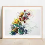 Koopa Karts Ballpoint Pen Print, Super Mario Art