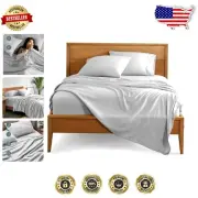 Deep Pocket California King Sheet Set - Hotel Luxury 1800 Microfiber, Cloud Grey
