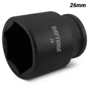 Daytona D2612I 1/2" Drive 6 Point Metric 26mm Impact Socket
