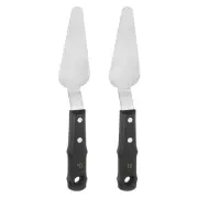 2pcs No.10 Painting Pallet Palette Knife Stainless Steel Pointy Paint Spatula