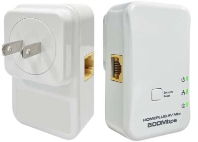AC Powerline Network Adapter Kit - High-Speed Ethernet at 500 Mbps