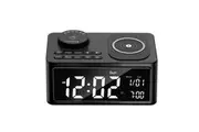 Dolphy Bluetooth Wireless Charge Clock Radio Dock Station - Black