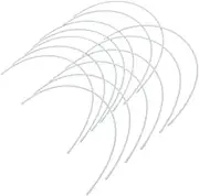 DOITOOL 20 Pairs Underwear Rims Bras Bra Under Wires Replacement Bra Underwire Bra Wire Repair Bra Underwire Replacement Metal Silver