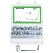 150Pcs Threaded Insert, 1/4"-20x19/32" Threaded Inserts for Wood Working Tool