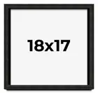 18x17 Shadow Box Black Rustic Barnwood Display Frame | 1.125 Inch Deep | 0.875