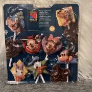 Disney Lollipop Candy Mold Vtg Wilton Mickey Minnie Friends Plastic NEW