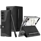 For Samsung Galaxy Z Fold 6 Magnetic Leather Wallet Stand Case+Screen Protector