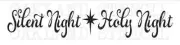 Christmas/Holiday STENCIL**Silent Night Holy Night**Two sizes for Signs Fabric