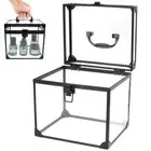 With Handle Clear Cosmetic Case for Vanity Bathroom Counter Dresser