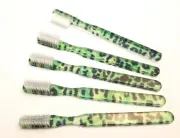 50-PACK Green Leopard FUN Vintage Designer Toothbrush NEW By Alan Stuart New