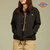 在飛比找momo購物網優惠-【Dickies】女款黑色平紋防塵防潑水教練外套｜DK012