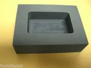 GRAPHITE INGOT MOLD 1 Kg GOLD 1/2 Kg SILVER POUR LOAF BAR SCRAP MACHINED GRAPHIT