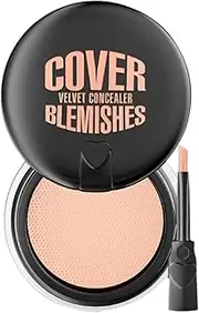 Linjinx 1Pc Women Girls Concealer Makeup Full Coverage Waterproof Sweatproof Long Wearing Lightweight Blendable No Smudge No Creasing for Look Light Nude One Size