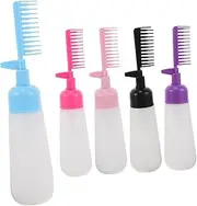 NOLITOY Hair Oiling Made Easy: 5pcs Hair Oil Dispenser Bottle Comb Dye Applicator Tool for Home Salon Use