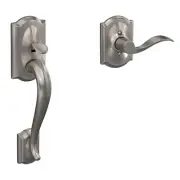 SCHLAGE FE285 619 Acc CAM LH Lower Half Handleset, Camelot Interior Trim, Sat...