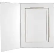 WEDDING 4X6 PICTURE FOLDER FRAME (WHITE FRAME 50 PACK) - WHITEHOUSE / CARDSTOCK