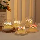 10CM Rose Night Light Multicolor Luminous Table Lamp Valentine's Day Gift