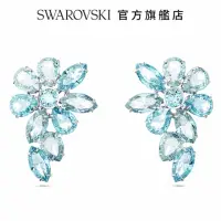 在飛比找momo購物網優惠-【SWAROVSKI 官方直營】Gema 水滴形耳環 天鵝 