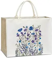 [Nopoben] Aesthetic Tote Bag For Women, Reusable Grocery Beach Bag for friend family Gifts for Christmas Thanksgiving Day - B