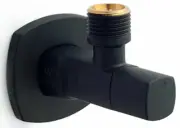 Arco LIPSTICK MINI STOP 1/2" Fx1/2" M Check Valve Inside, DR Brass MATTE BLACK