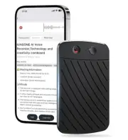 AI Voice Recorder 64GB, Transcription, Translation (112 Languages), App Control