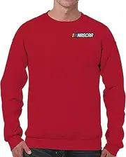 Junk Food NASCAR Logo - Officially Licensed Adult Pullover Crew Neck for Men and Women