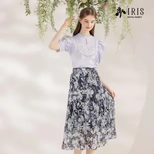 【IRIS 艾莉詩】清新印花壓褶長裙-2色(42207)