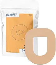 Glucology - Omnipod CGM Patches Beige | 25 Pack | Waterproof & Hypoallergenic Adhesive Sensor Patch
