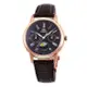 Orient 東方錶 RA-KA0002Y SUN&MOON系列 新日月相錶時尚腕錶/咖啡面 35mm