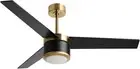 52 Inch High CFM Quiet DC Motor Modern Ceiling Fan with Light and Remote, 3 Blad
